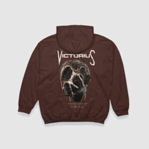 Victorius Brown Oversize Hoodie